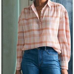 NWT Faherty Check Shirt Sz Small $148 MSRP